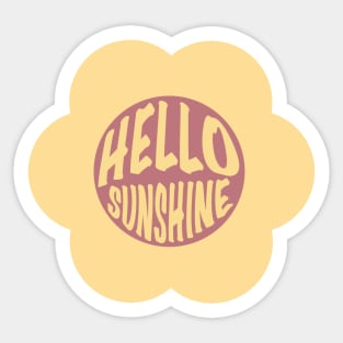 Hello Sunshine Y2K That Girl Aesthetic Flower Daisy Sticker